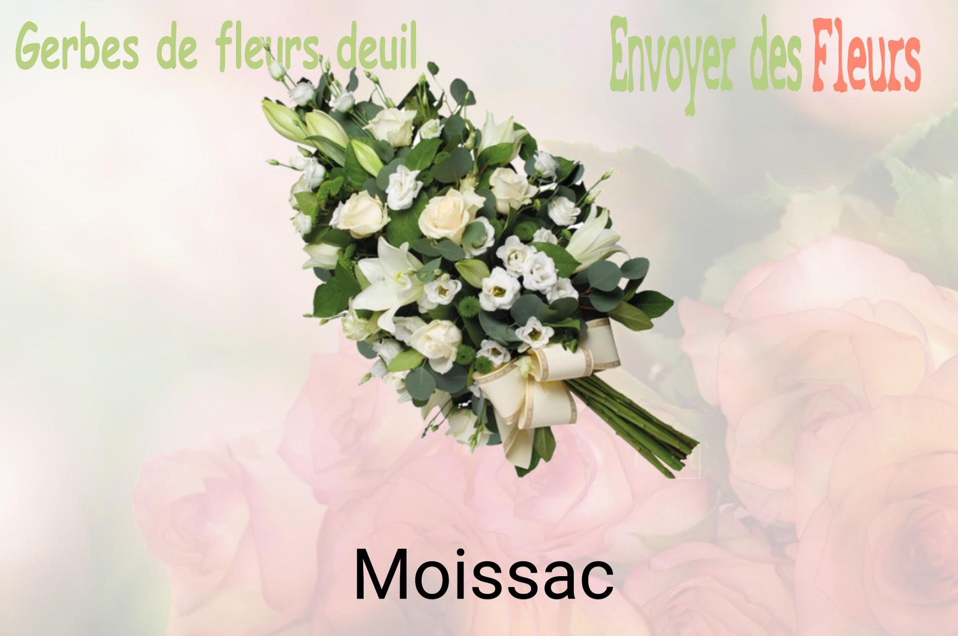 Gerbe de fleurs de deuil livrée à Moissac